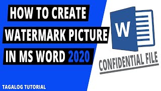 How to Create Watermark Picture in Ms Word 2020