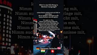 The Translation of hindi song in German. #justh #india #germany #learngerman #bollywood #song