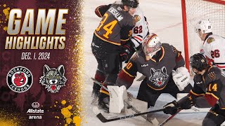 Rockford IceHogs at Chicago Wolves | Game Highlights | Dec.1 , 2024