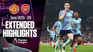 Man United vs. Arsenal | Highlights Premier League | Jornada 28 | Telemundo Deportes