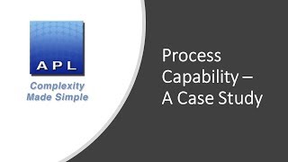 Process Capability - A Case Study