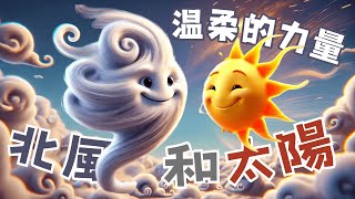 【童話故事】北風 vs 太陽⚡🌞 誰更厲害？經典寓言故事《北風和太陽》｜兒童故事｜睡前故事｜睡寶說夢話