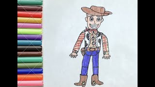 How to draw Woody from Toy story Disney Easy step by step