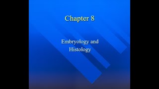 Embryology \u0026 Histology Ch.8