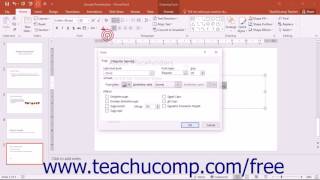 PowerPoint 2016 Tutorial Font Formatting Microsoft Training