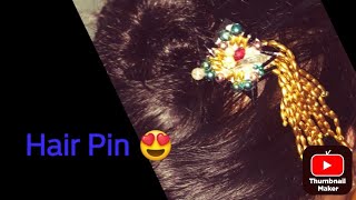 Hair Pin !How to decorate your Hair Pin! Simple and  easy to make Hair pin😍