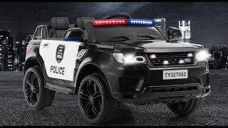 Costzon Kids Ride on Car, 12V Battery Powered Electric Police Truck Review, Great for kids in any se