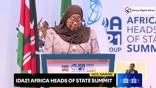 Tanzania President Samia Suluhu's great speech in Kenya during IDA21 Africa heads of State Summit!!