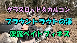 【カルコン・23】グラスロッドでブラウントラウト・北海道渓流