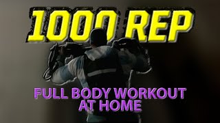 1000 REPS Full Body Workout For Men & Women | Garage Workout | Home Workout (Voice Over)