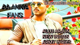 allu arjun new indian army lyrics song