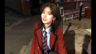 肉团儿韩国留学vlog#26  粉嫩减龄妆容分享  弘大韩国校服试穿  2019年的细枝末节