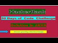 30 days of code | Java | Day 16  Exceptions   String to Integer   HackerRank  code solution.