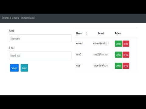 CRUD | Vue.js | BootstrapVue | ES6 - YouTube