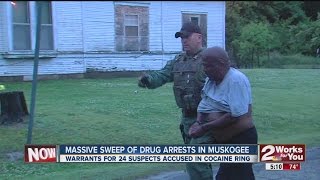 Massive Sweep Of Drug Arrests In Muskogee