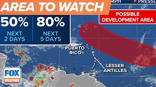 Tropical Disturbance In Atlantic Showing Some Signs Of Organization