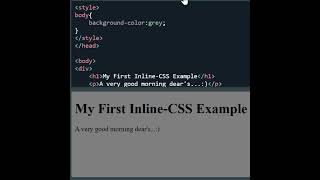 CSS Trick | Beginner Tutorial | First Inline Css Style | @MayilRangoli