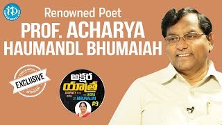 Renowned Poet Prof A Bhumaiah Full Interview || Akshara Yatra With Mrunalini #9