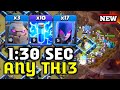 Best Th13 Strongest CWL Attack | 3 Golem + 8 Zap + 17 Witch | Th13 Attack Strategy 2024 In Coc