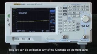 Overview of the DSA800 Series Spectrum Analyzer