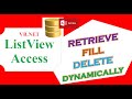 VB.NET Access DataBase Ep.02 : ListView -  Select/Retrieve,Fill and Delete Dynamically