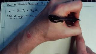 Lecture 20b---How to Measure/Calcualte Impedance Matrices