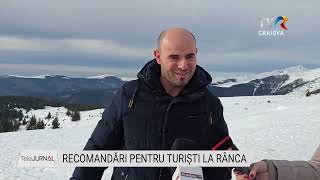 RECOMANDĂRI PENTRU TURIȘTI LA RÂNCA