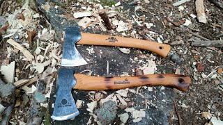 Gränsforks Brüks Wildlife Hatchet vs Hultafors Hultan.