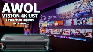 AWOL Vision LTV 3500 Triple Laser 4K UST Projector Full Review | You May Need Sunglasses!