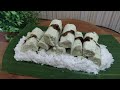 KUE PUTU BAMBU, dg daun pisang #kueputubambu #kueputulewat #kuetradisional #kue #kuebasah