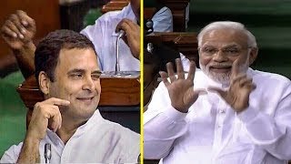 Rahul Gandhi's hug & wink act and how PM Modi responded | FULL VIDEO