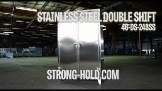 Strong Hold Products Industrial Storage Stainless Steel Cabinet Double Shift (46-DS-248SS)