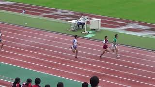 2019年埼玉高校新人陸上西部地区予選　男子200ｍ 予選6組