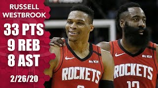 Russell Westbrook dominates with 33 points in Grizzlies vs. Rockets | 2019-20 NBA Highlights