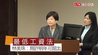 藍委追問最低工資法 林美珠：期許明年可提出