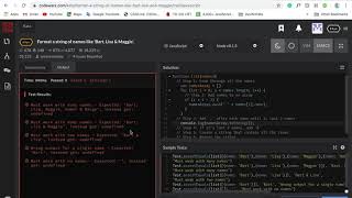 JavaScript Coding Challenge #3 | Format name (Part 1)