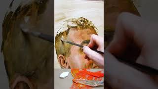 Painting Hair Texture | #art #design #watercolor #oilpaint #decor #painting