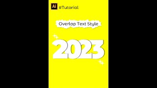 Easy Overlap Text in Adobe Illustrator