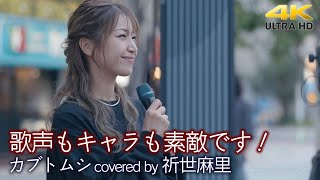 【 歌うま 】歌声もキャラも素敵です！明るくフレンドリーな方でした。 カブトムシ / aiko（ covered by 祈世麻里 ）高音質 路上ライブ 4K映像