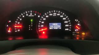 Check VSC System Toyota Camry XV40