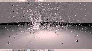 Blender Animation - White Particle Vortex Pulsing for Unknown Reasons