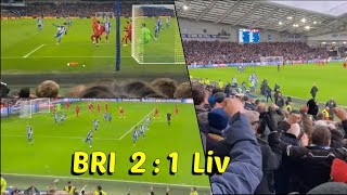 Brighton Fans Went Completely Crazy after Kaoru Mitoma Scores 95th Minute Stunner against Liverpool