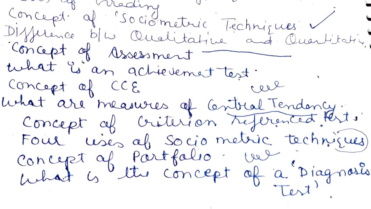 Assessment For Learning B.Ed. Second Year #previousyearquestions # ...