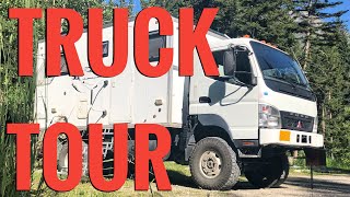 4x4 EXPEDITION VEHICLE TOUR ~ Mitsubishi Fuso FG140 + DIY Homemade Camper