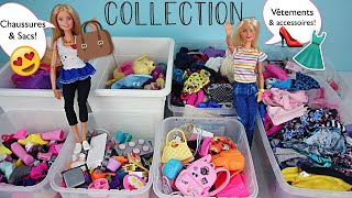 TOUTE MA COLLECTION D'ACCESSOIRES DE POUPEE BARBIE | Barbie toys,dresses,shoes