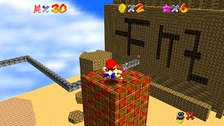 SM76: Strange Adventure - Course 3: Sandcube Desert |SM64 ROM HACK|