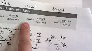 Right Triangle Trig (finding missing sides, 2 examples)