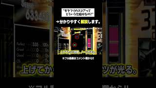 実は意外と単純なギタフリのスコアシステム。【音ゲー / GITADORA / GuitarFreaks】 #Shorts