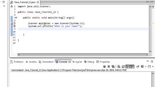 Beginner Java Tutorial #12: Using Scanner in Java (Getting User Input)