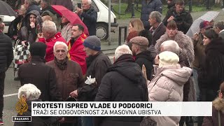 Protesti ispred Vlade u Podgorici: Traži se odgovornost za masovna ubistva